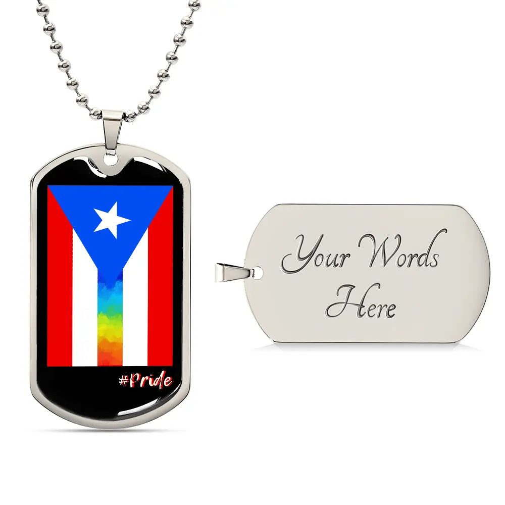 The PRIDE of Puerto Rico Dog Tag ShineOn Fulfillment