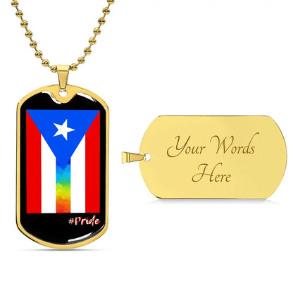 The PRIDE of Puerto Rico Dog Tag ShineOn Fulfillment