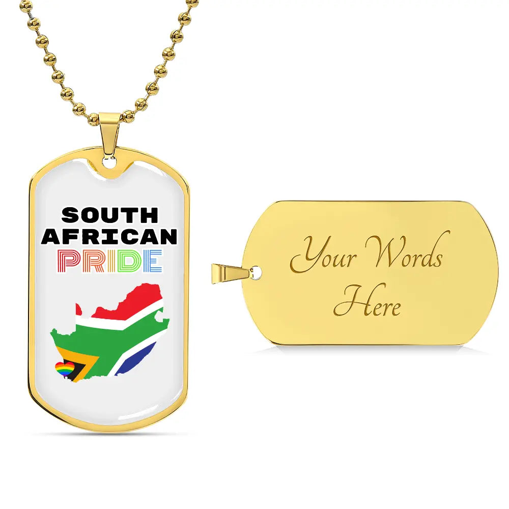 South African PRIDE Dog Tag ShineOn Fulfillment