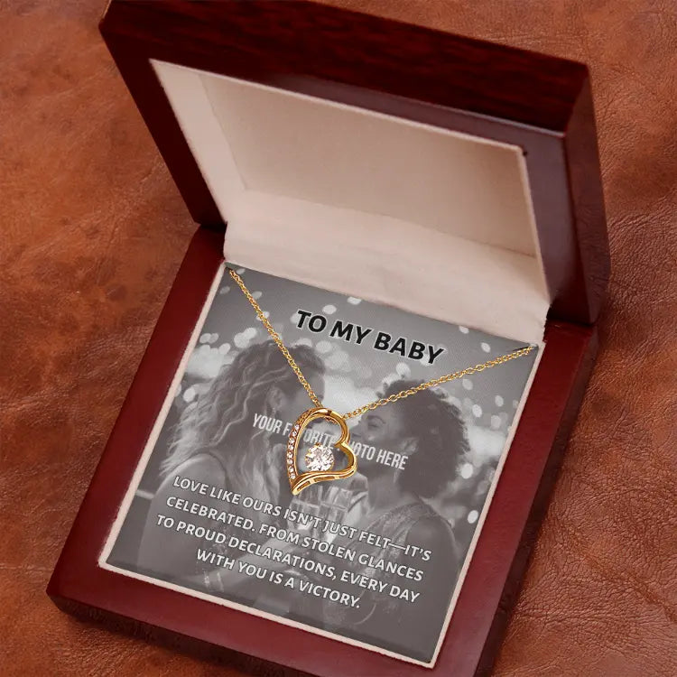 Every Day is a Victory Heart Necklace -- customize with your photo ShineOn Fulfillment