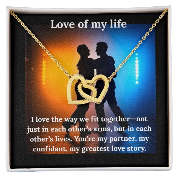 Interlocking Love of My Life Necklace and Heart Pendant ShineOn Fulfillment