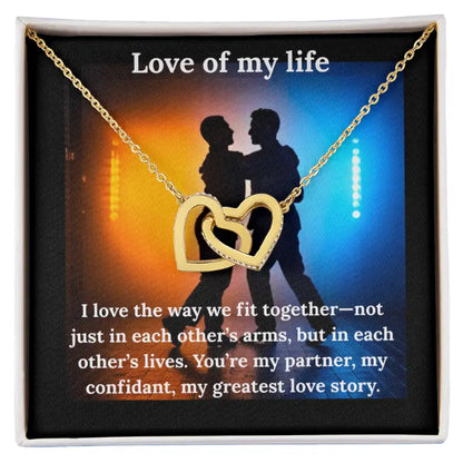 Interlocking Love of My Life Necklace and Heart Pendant ShineOn Fulfillment