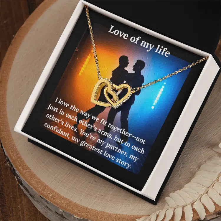 Interlocking Love of My Life Necklace and Heart Pendant ShineOn Fulfillment