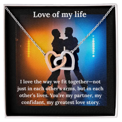 Interlocking Love of My Life Necklace and Heart Pendant ShineOn Fulfillment