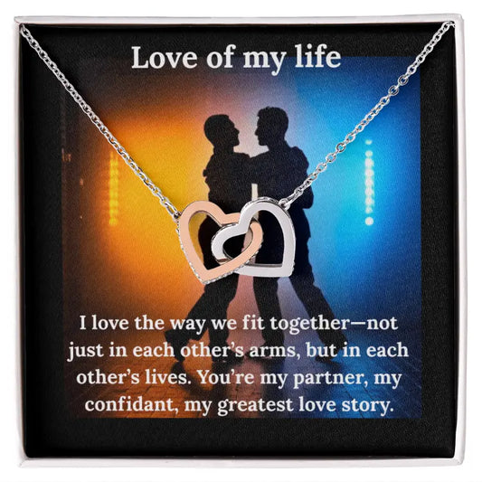 Interlocking Love of My Life Necklace and Heart Pendant ShineOn Fulfillment