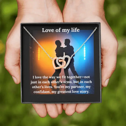 Interlocking Love of My Life Necklace and Heart Pendant ShineOn Fulfillment