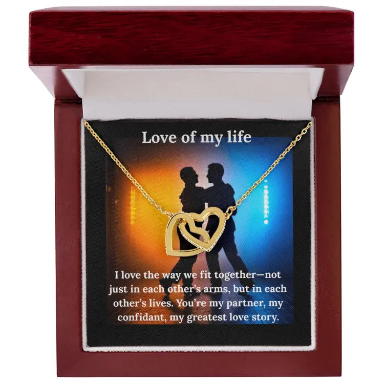 Interlocking Love of My Life Necklace and Heart Pendant ShineOn Fulfillment