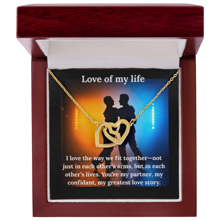Interlocking Love of My Life Necklace and Heart Pendant