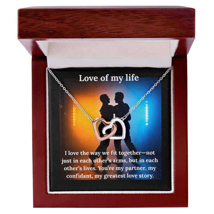 Interlocking Love of My Life Necklace and Heart Pendant