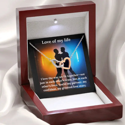 Interlocking Love of My Life Necklace and Heart Pendant ShineOn Fulfillment