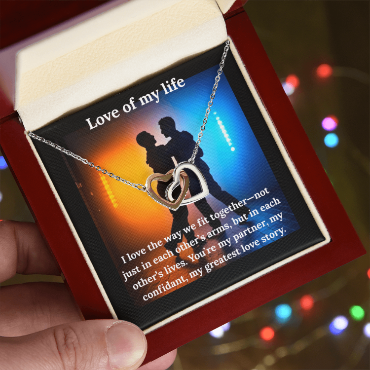 Interlocking Love of My Life Necklace and Heart Pendant