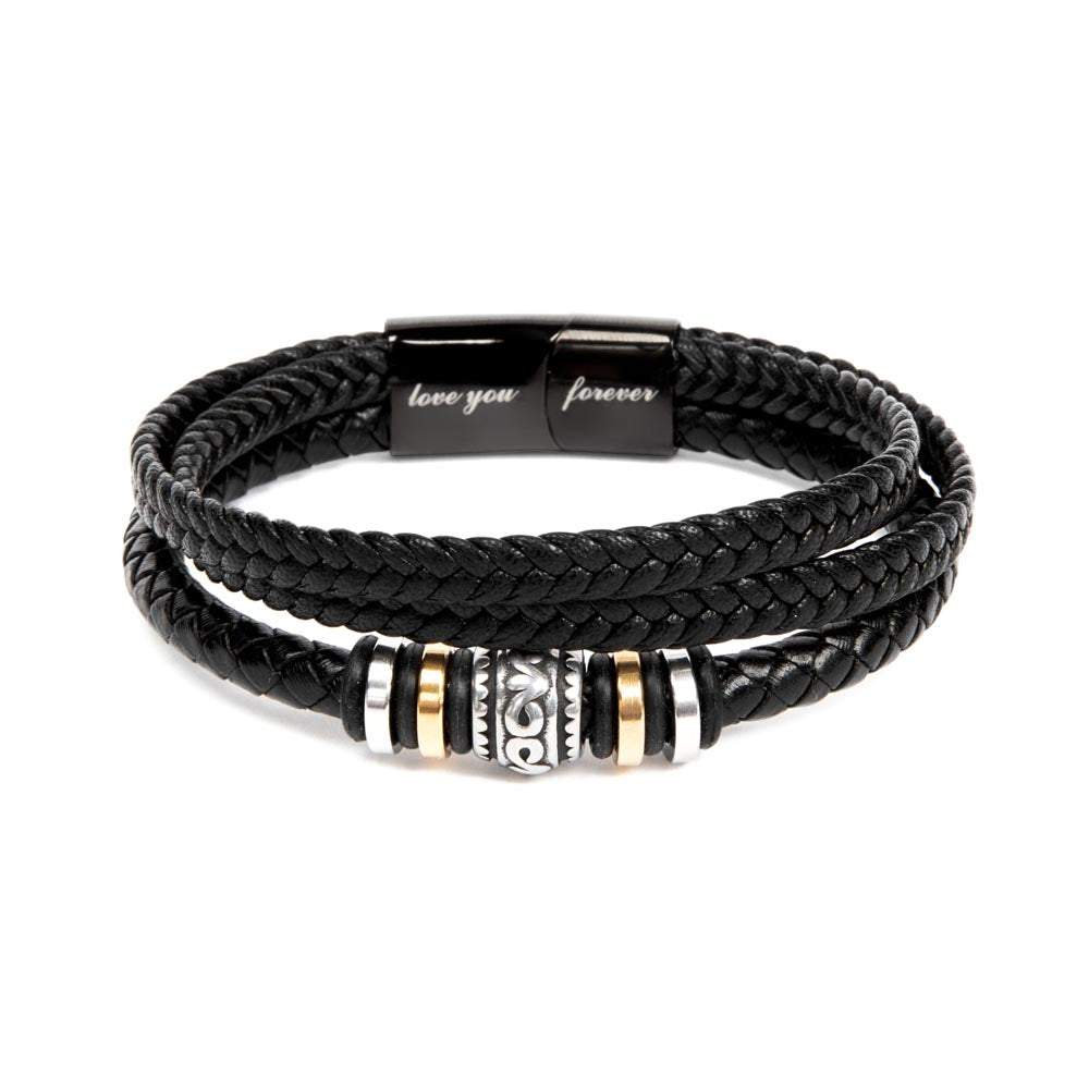 Unafraid Love Vegan Leather Bracelet