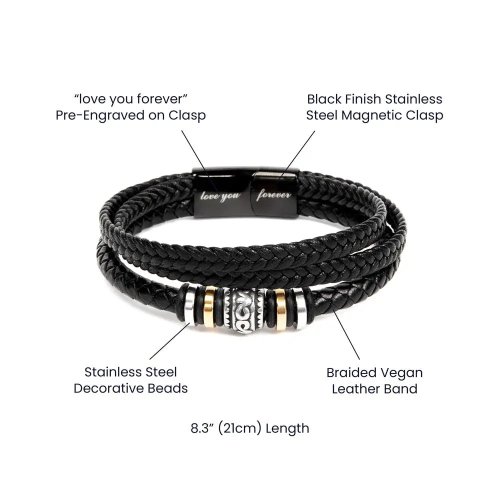 Unafraid Love Vegan Leather Bracelet ShineOn Fulfillment