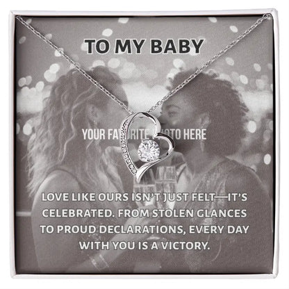 Every Day is a Victory Heart Necklace -- customize with your photo ShineOn Fulfillment