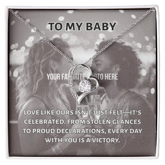 Every Day is a Victory Heart Necklace -- customize with your photo ShineOn Fulfillment