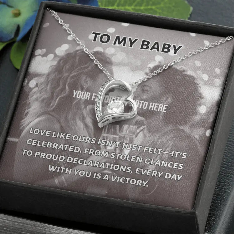 Every Day is a Victory Heart Necklace -- customize with your photo ShineOn Fulfillment