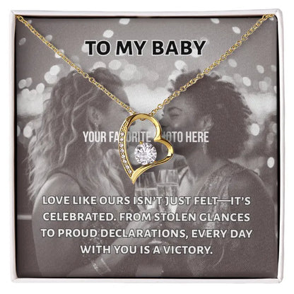 Every Day is a Victory Heart Necklace -- customize with your photo ShineOn Fulfillment