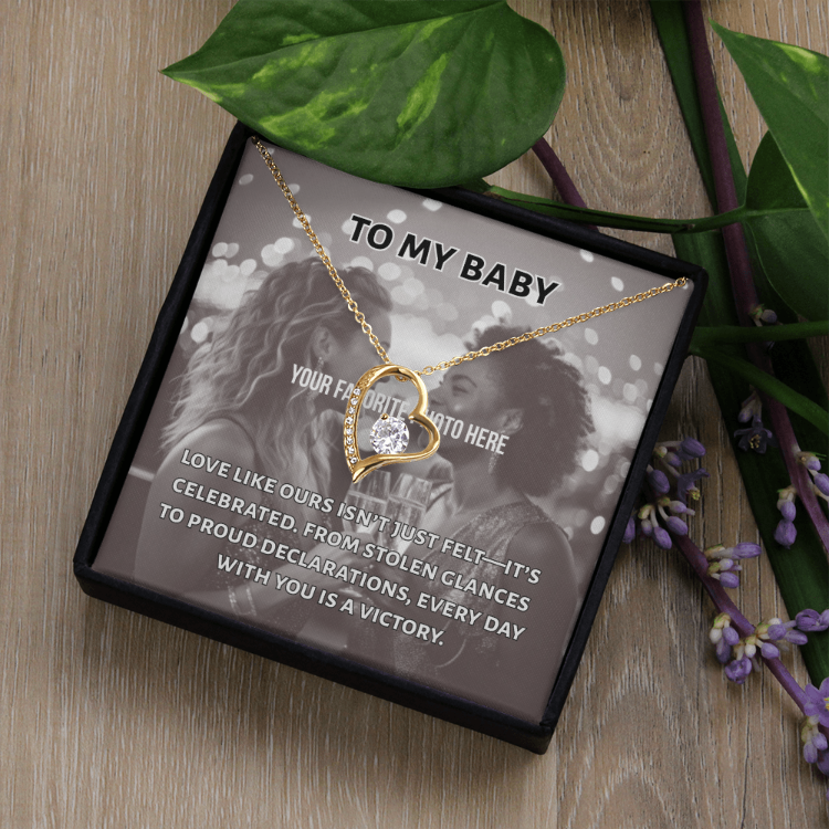 Every Day is a Victory Heart Necklace -- customize with your photo