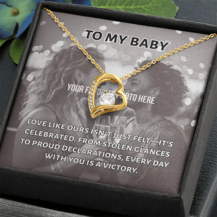 Every Day is a Victory Heart Necklace -- customize with your photo ShineOn Fulfillment