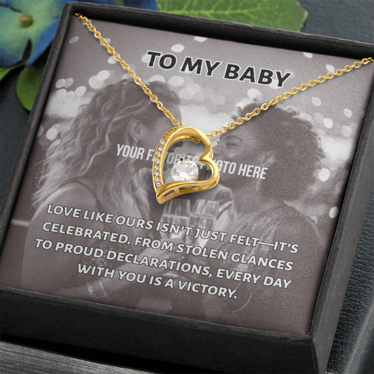 Every Day is a Victory Heart Necklace -- customize with your photo
