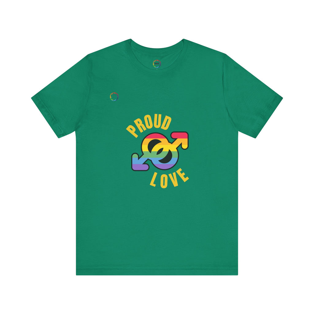 Proud Love Pride T-Shirt for LGBTQ+ Supporters