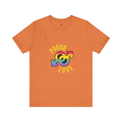 Proud Love Pride T-Shirt for LGBTQ+ Supporters Printify
